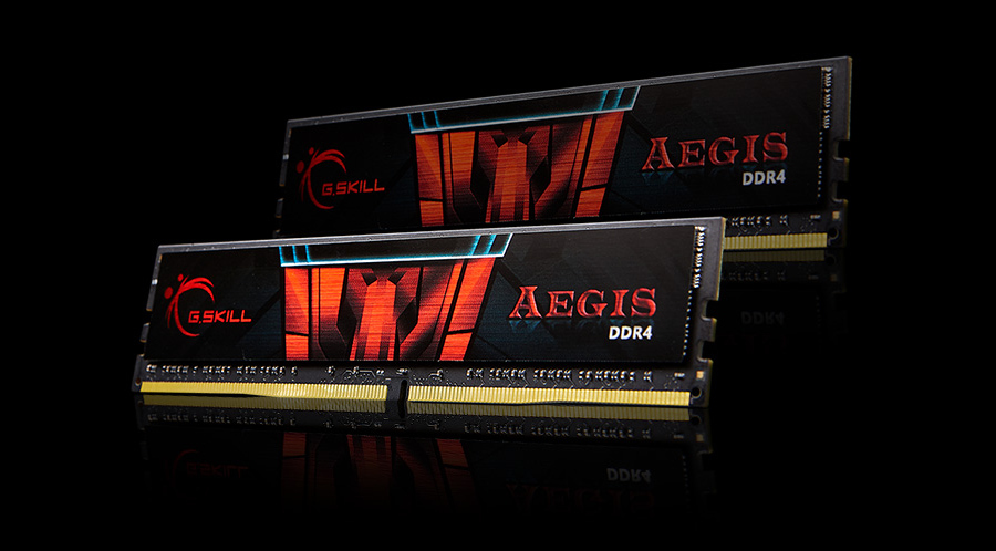 G.SKILL, F4-3200C16D-16GIS, kit di memoria, Aegis DDR4, 16GB, PC 3200, CL16 KIT (2x8GB)