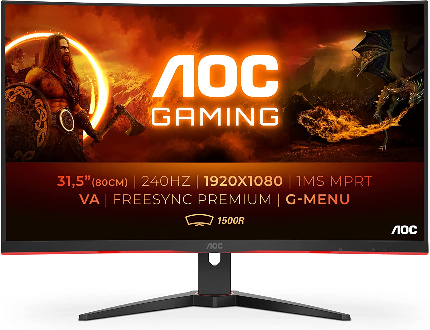 AOC Gaming C32G2ZE - Monitor curvo FHD da 32